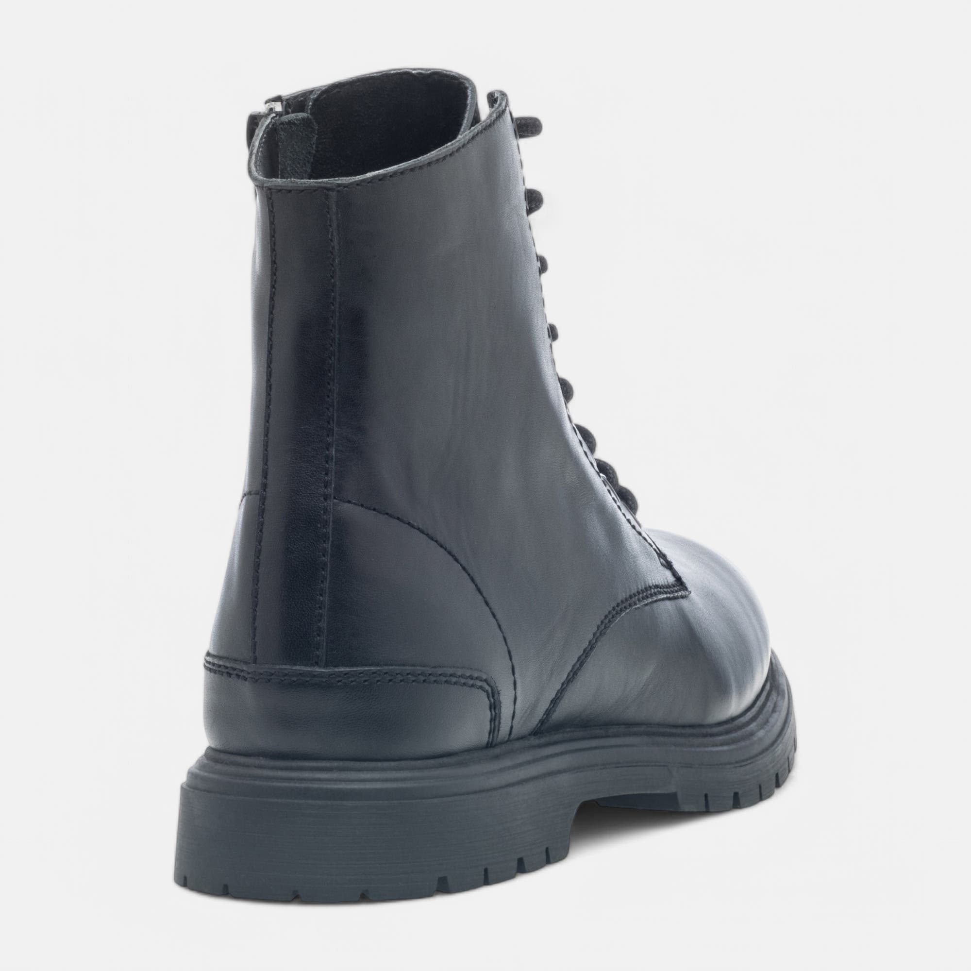 Bottines Homme en cuir noir
