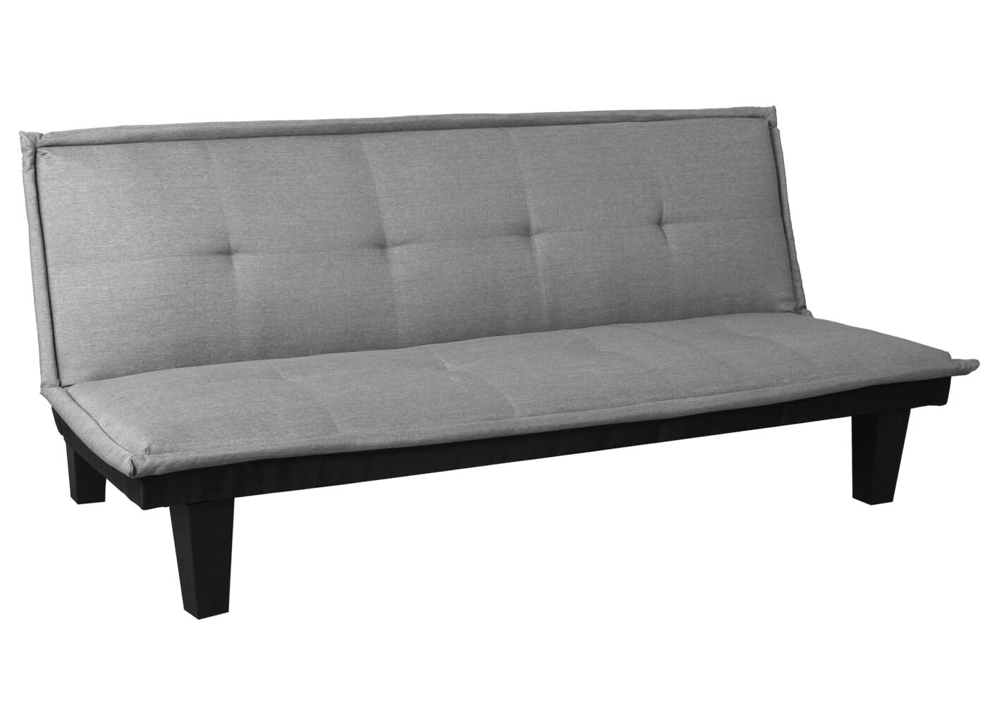 3er-Sofa MCW-C87, Couch Schlafsofa Gästebett Bettsofa Klappsofa, Schlaffunktion 170x100cm ~ Textil, hellgrau