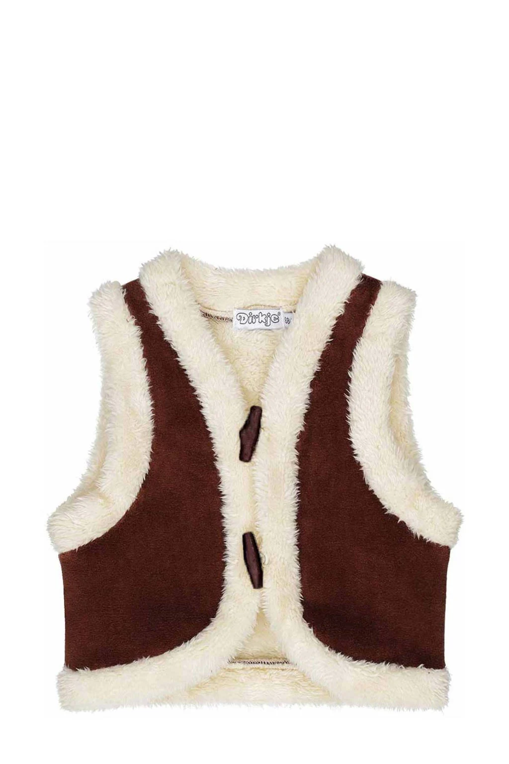 Dirkje gilet bruin/ecru