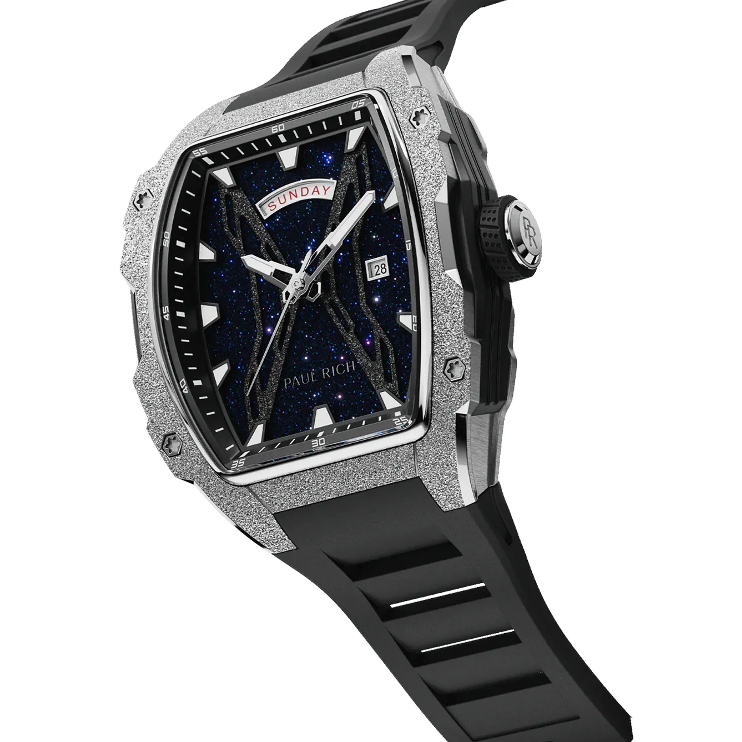 Paul Rich Astro Daydate Galaxy Silver PR20089