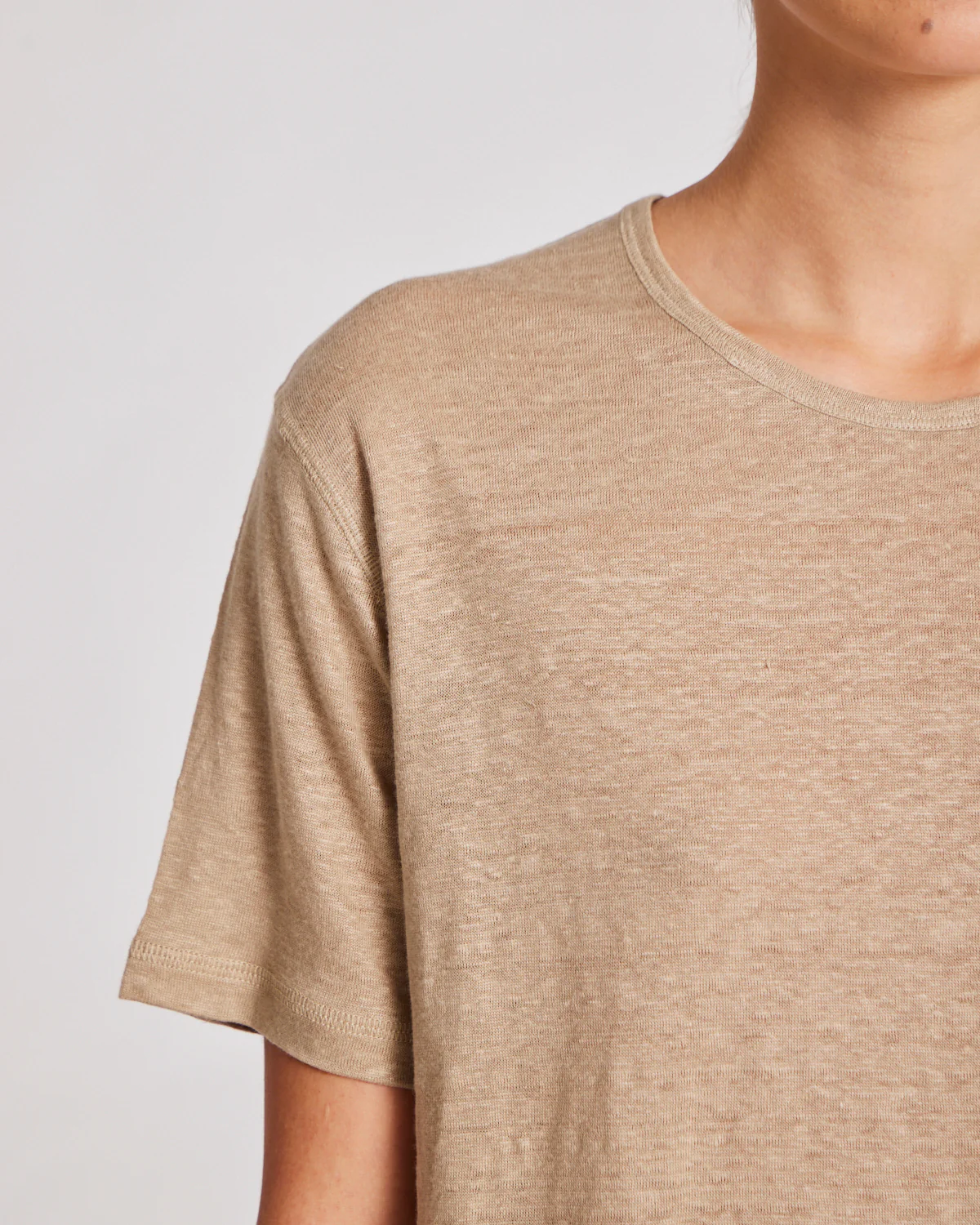 Gai+Lisva  Nynne S/S linen t-shirt - Moonstruck