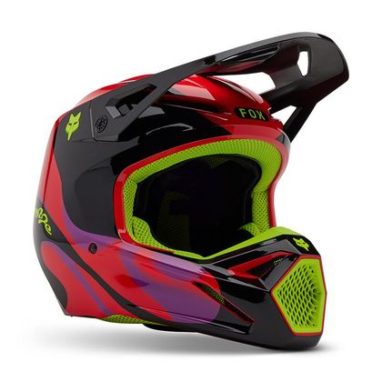 Casque cross Fox V1 EMOTION 2025 - Rouge