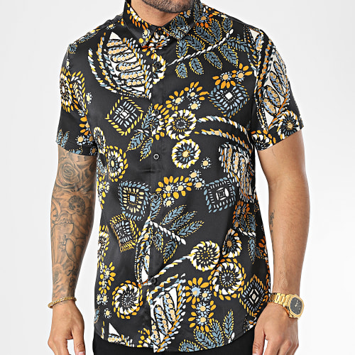 Chemise Manches Courtes Noir