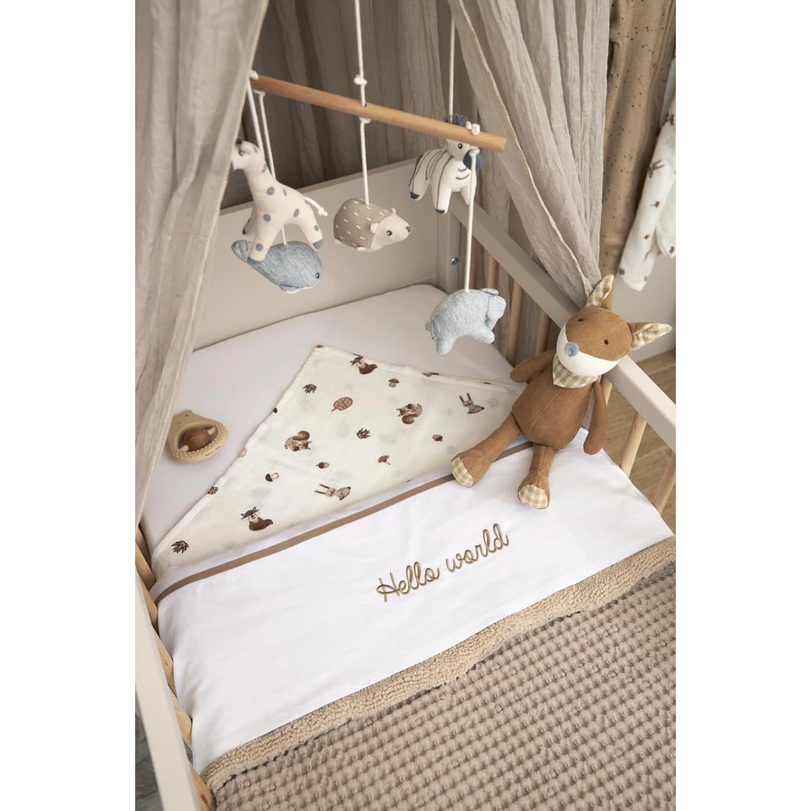 MEYCO Mullwindeln 3er Pack Forest Animals - Toffee - 70 x 70 cm