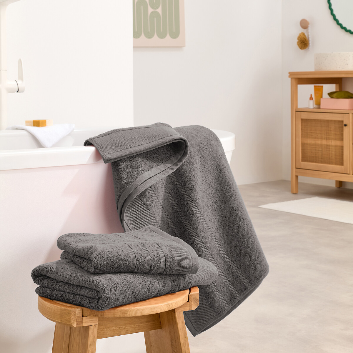 LA REDOUTE INTERIEURS<br>Toalha de banho maxi 600 g/m², Zavara