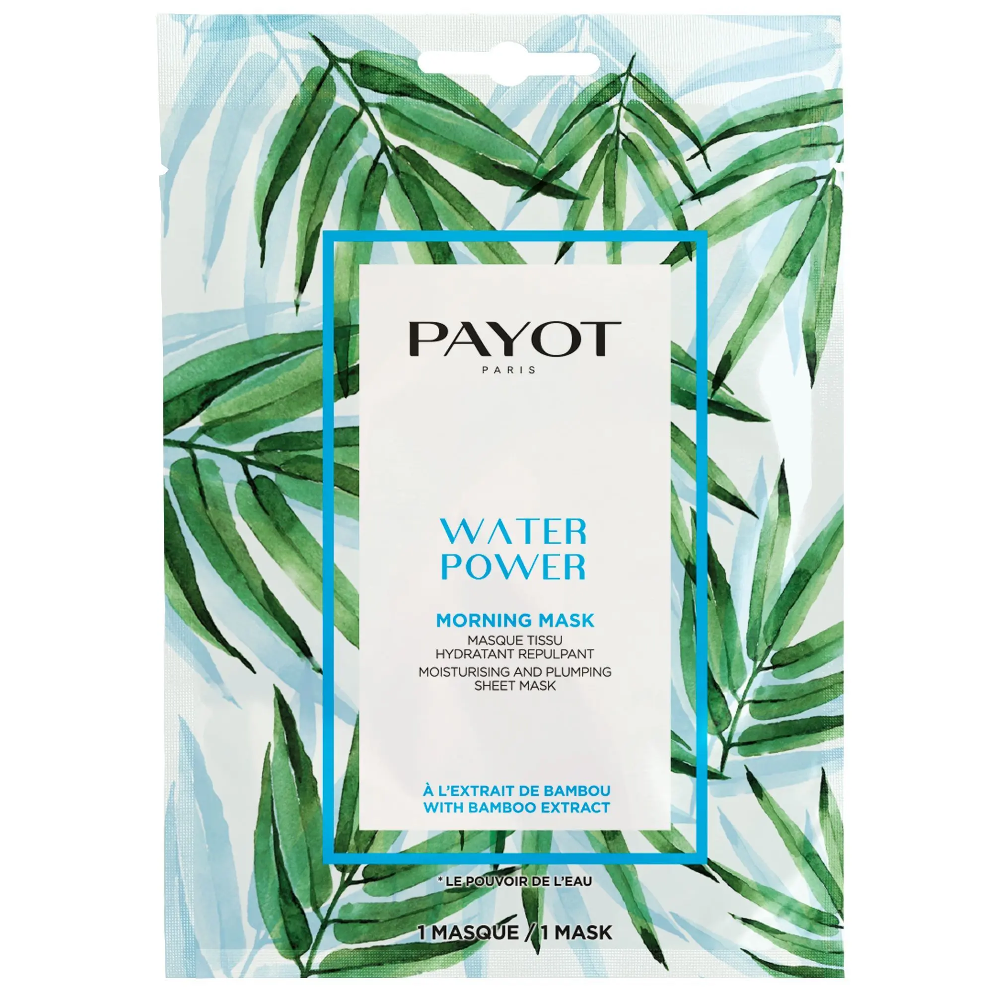 Payot - Morning Masks Water Power Masque Tissu Hydratant Repulpant- Masque monodose