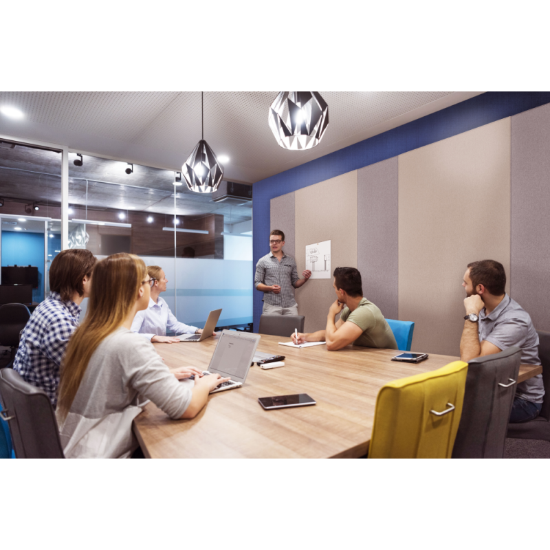 Tableau d'affichage acoustique WALL-UP 200x60cm beige - Legamaster