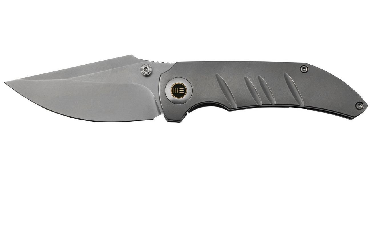 WE Knife Riff-Raff Grey Titanium, Blasted CPM 20CV WE22020B-4 zakmes, Matt Christensen design