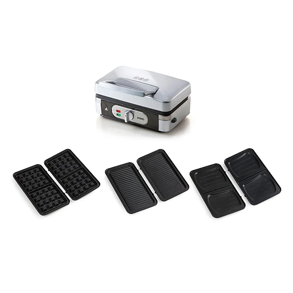 Appareil 3 en 1 grill, gaufrier et croque-monsieur 30 cm 1000 W DO9136