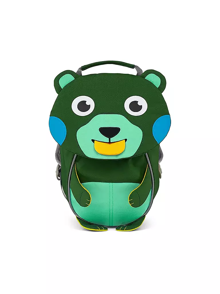 AFFENZAHN Kindergartenrucksack Kreativ Bär dunkelgrün