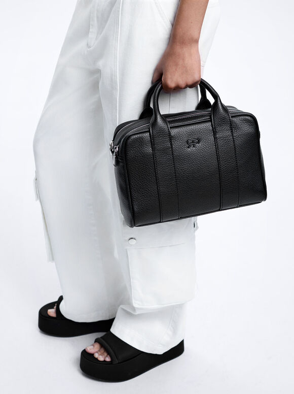 Bolsa tote básica - Preta