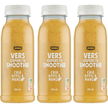 Jumbo Vers Sap Chia, Mango, Passievrucht, Banaan & Appel 3 x 250ML