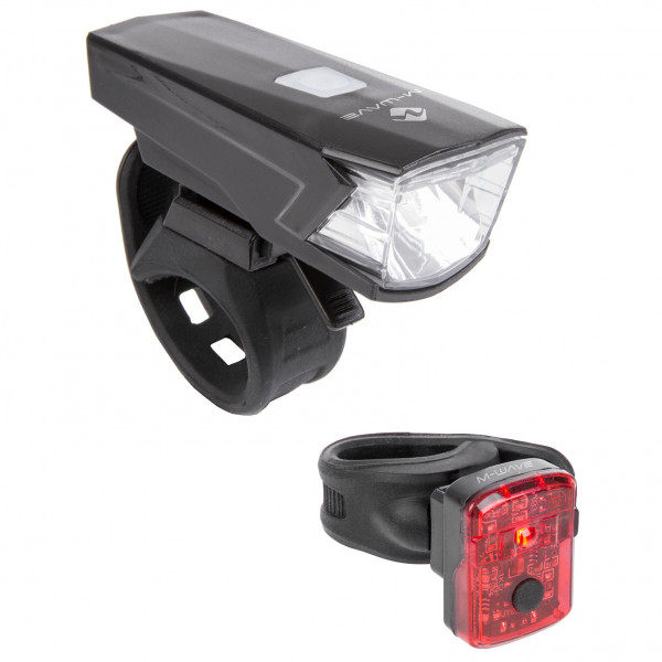 M-Wave - Atlas K 15 USB Set - Jeu d'éclairage vélo
