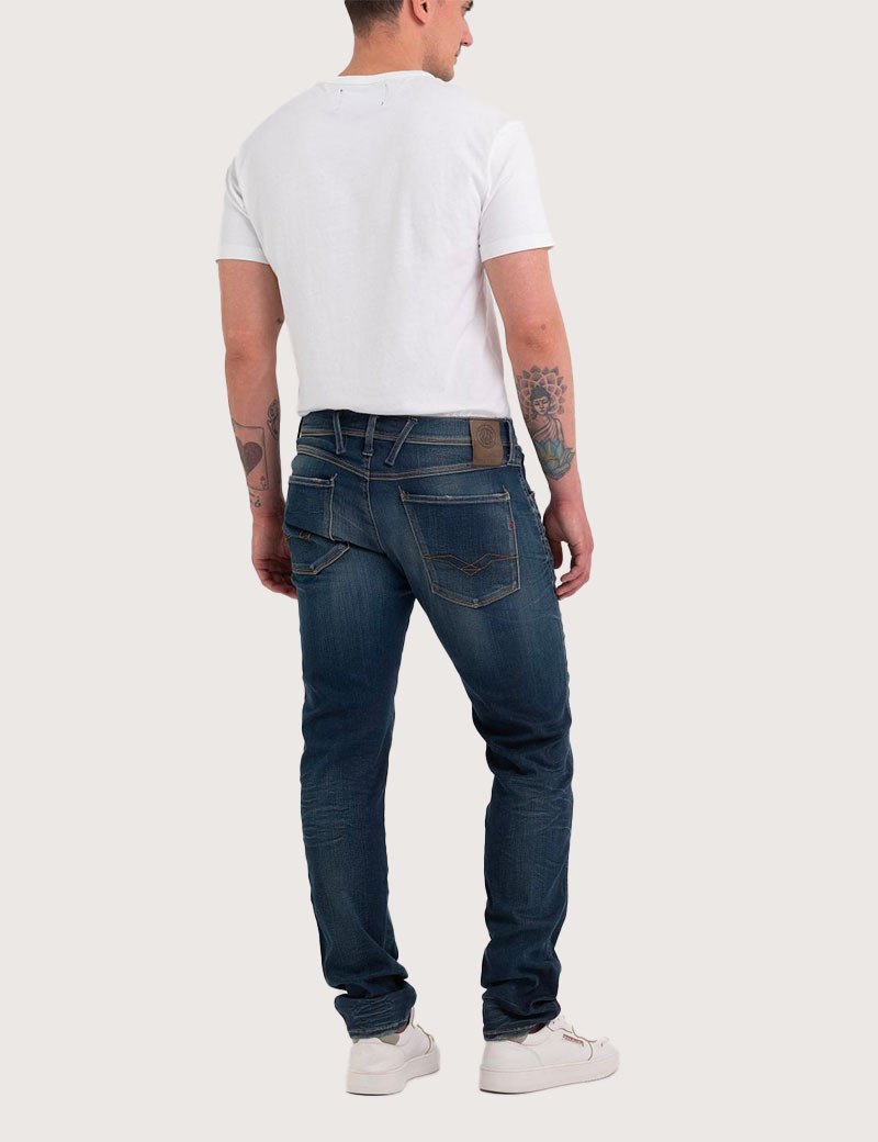 REPLAY JEAN HOMME SLIM ANBASS BLEU FONCÉ 604