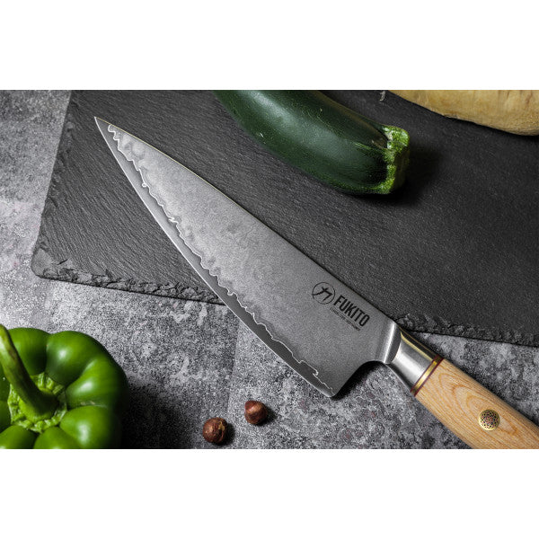 Coffret 3 couteaux de cuisine Fukito Pakka San Mai Fukito