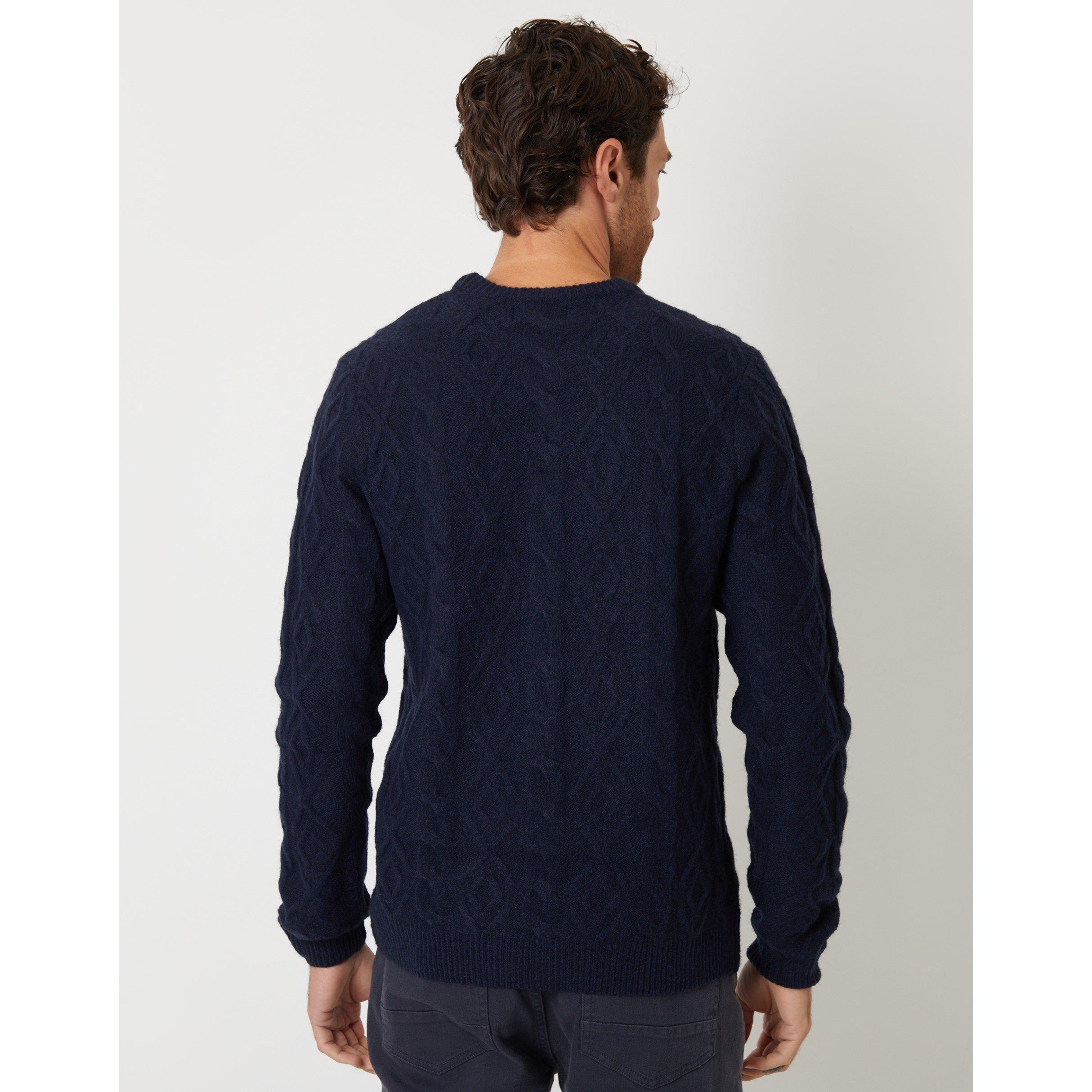 Threadbare Cable Knit Jumper Mens