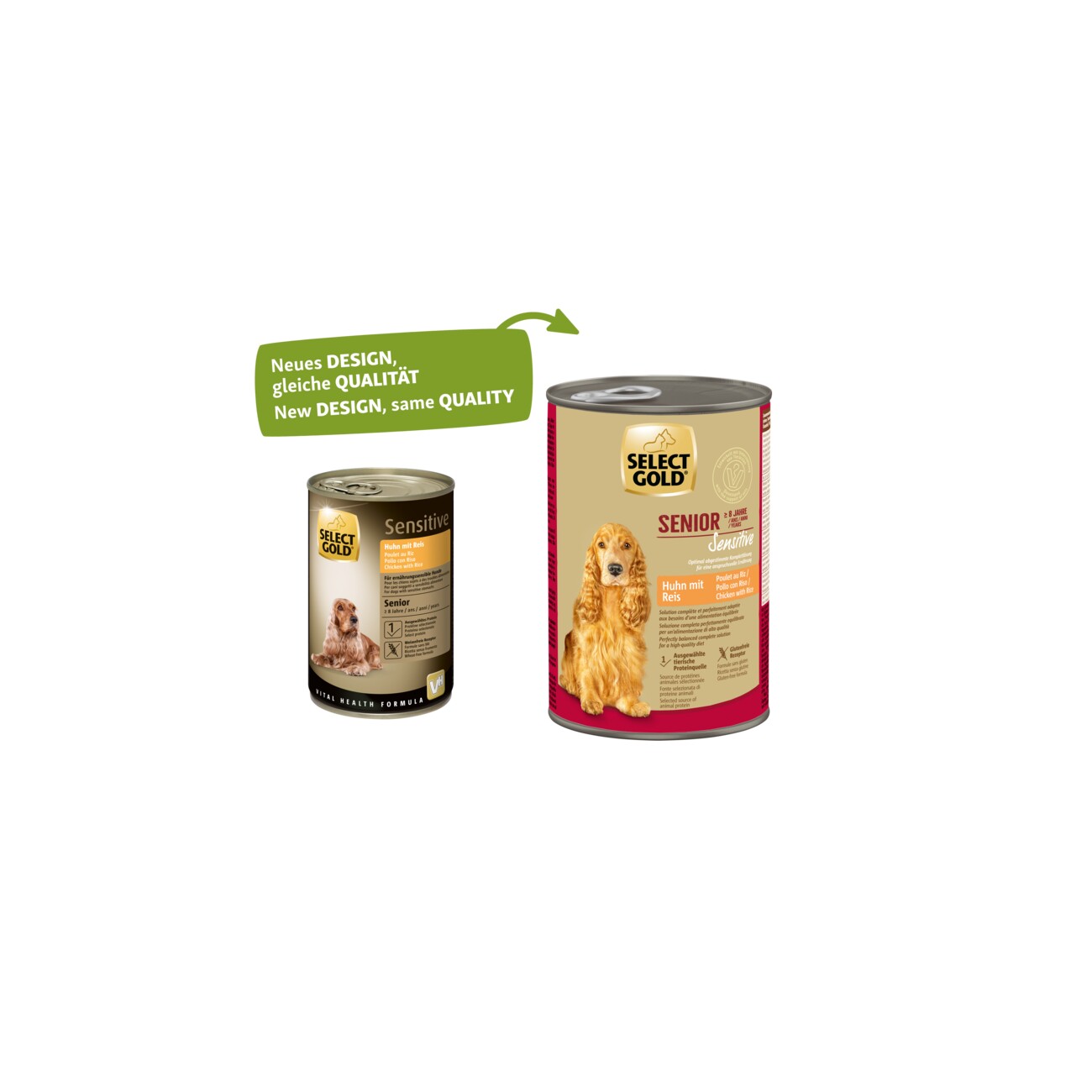 SELECT GOLD Sensitive Senior Huhn und Reis 6x400 g