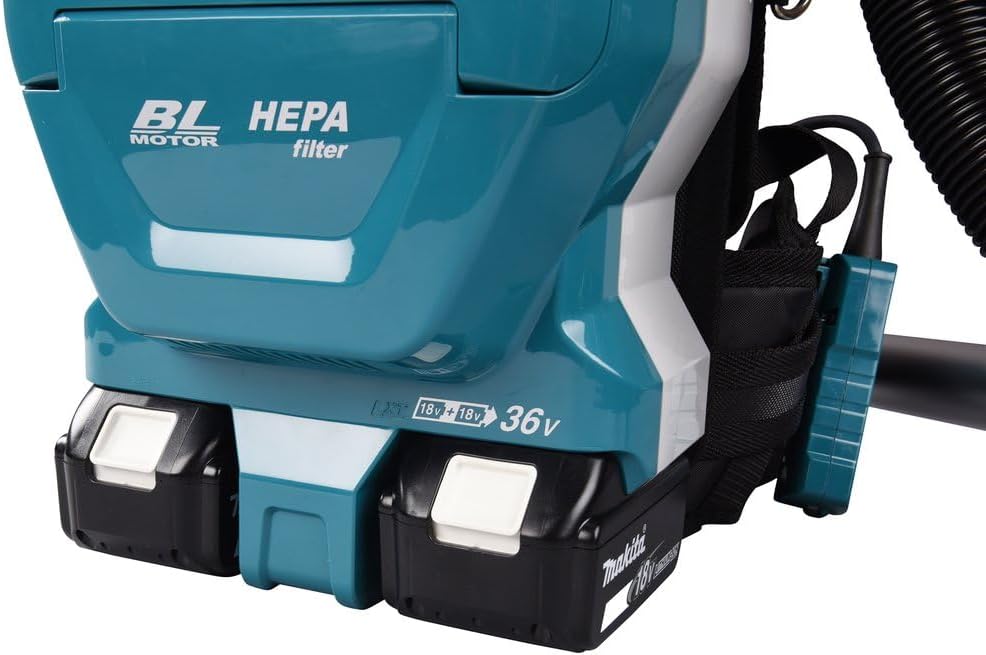 Makita DVC261Z Rucksackstaubsauger Bl 18 V x 2 Lxt mit Selector/ohne Akku und Ladegerät, Bunt