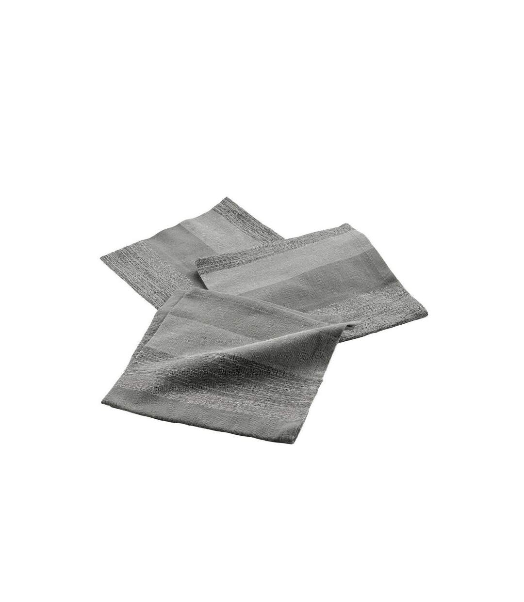 Lot de 3 Serviettes de Table Eldora 40x40cm Gris