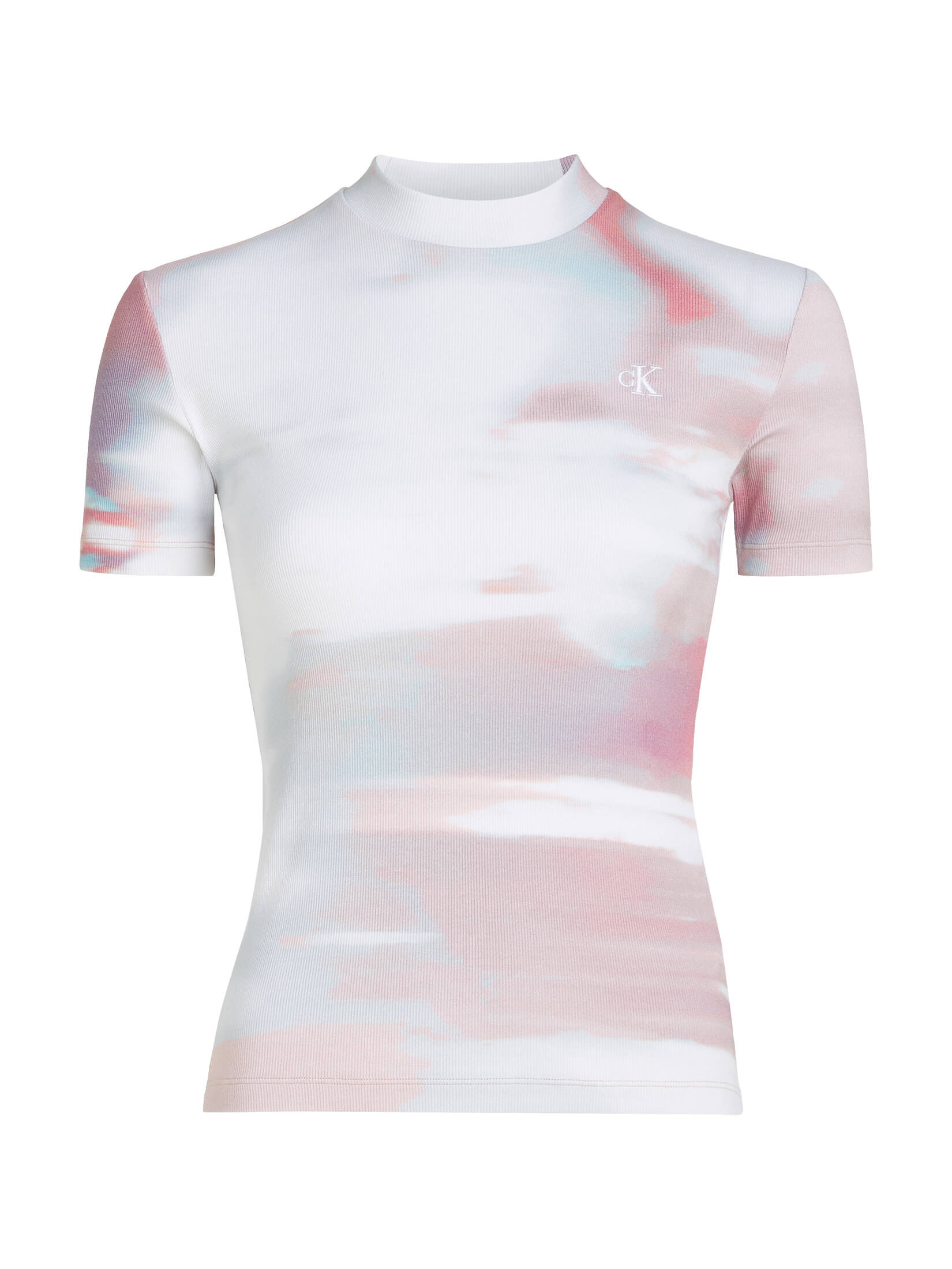 CALVIN KLEIN JEANS| Damen T-Shirt AOP RIB TEE