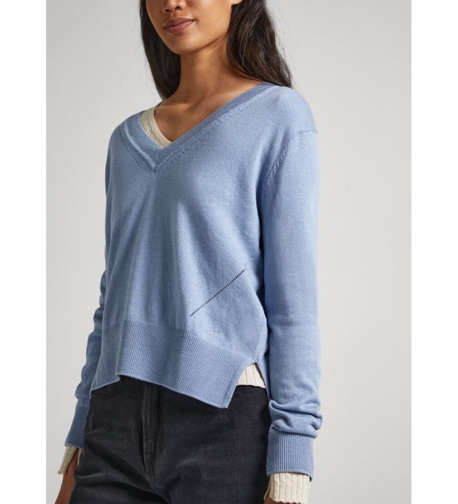 Suéter azul Donna V da Pepe Jeans