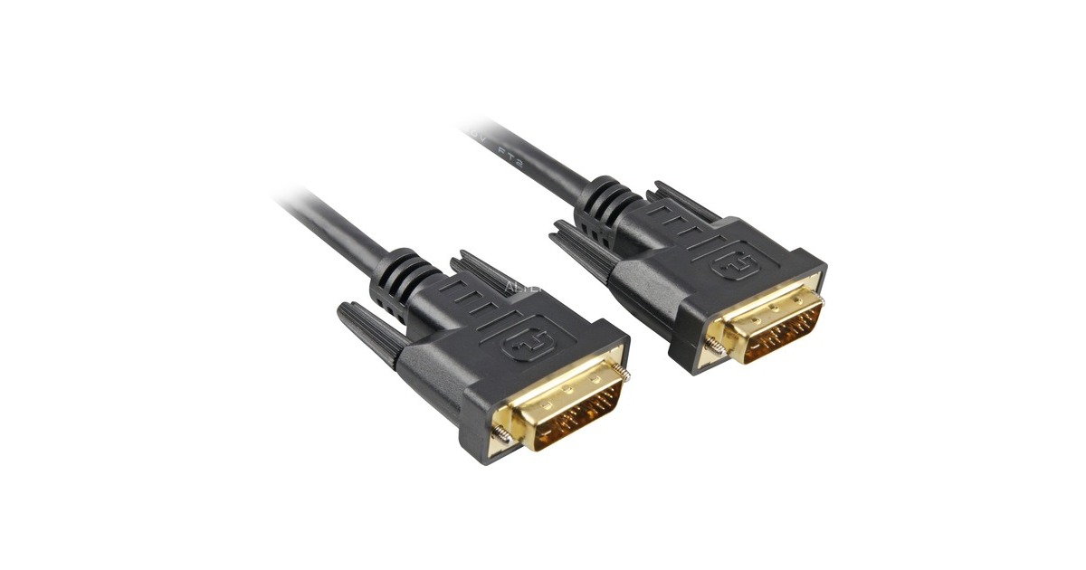 SharkoonDVI-D kabel  (Zwart, 1 meter)