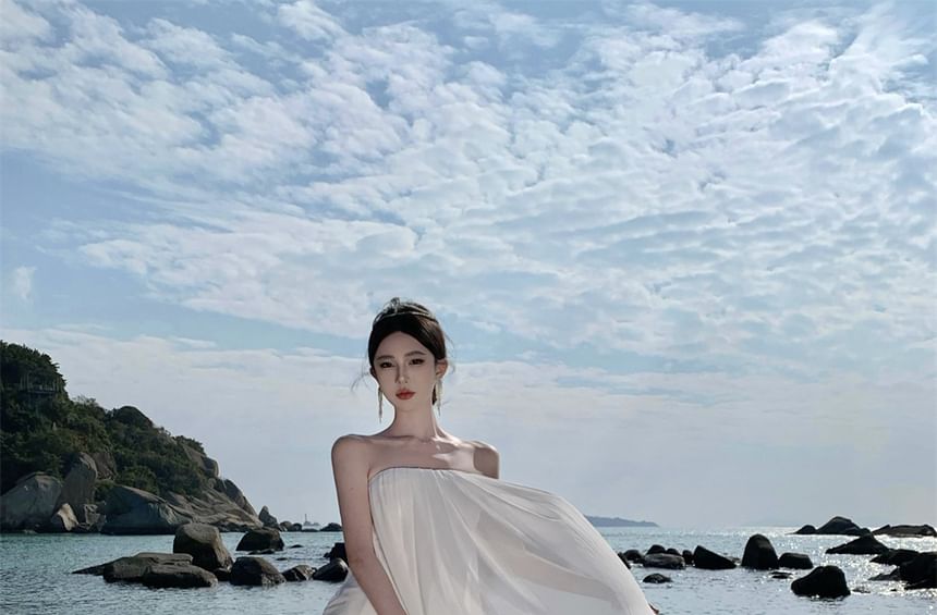 JIYON - Strapless effen rompertje