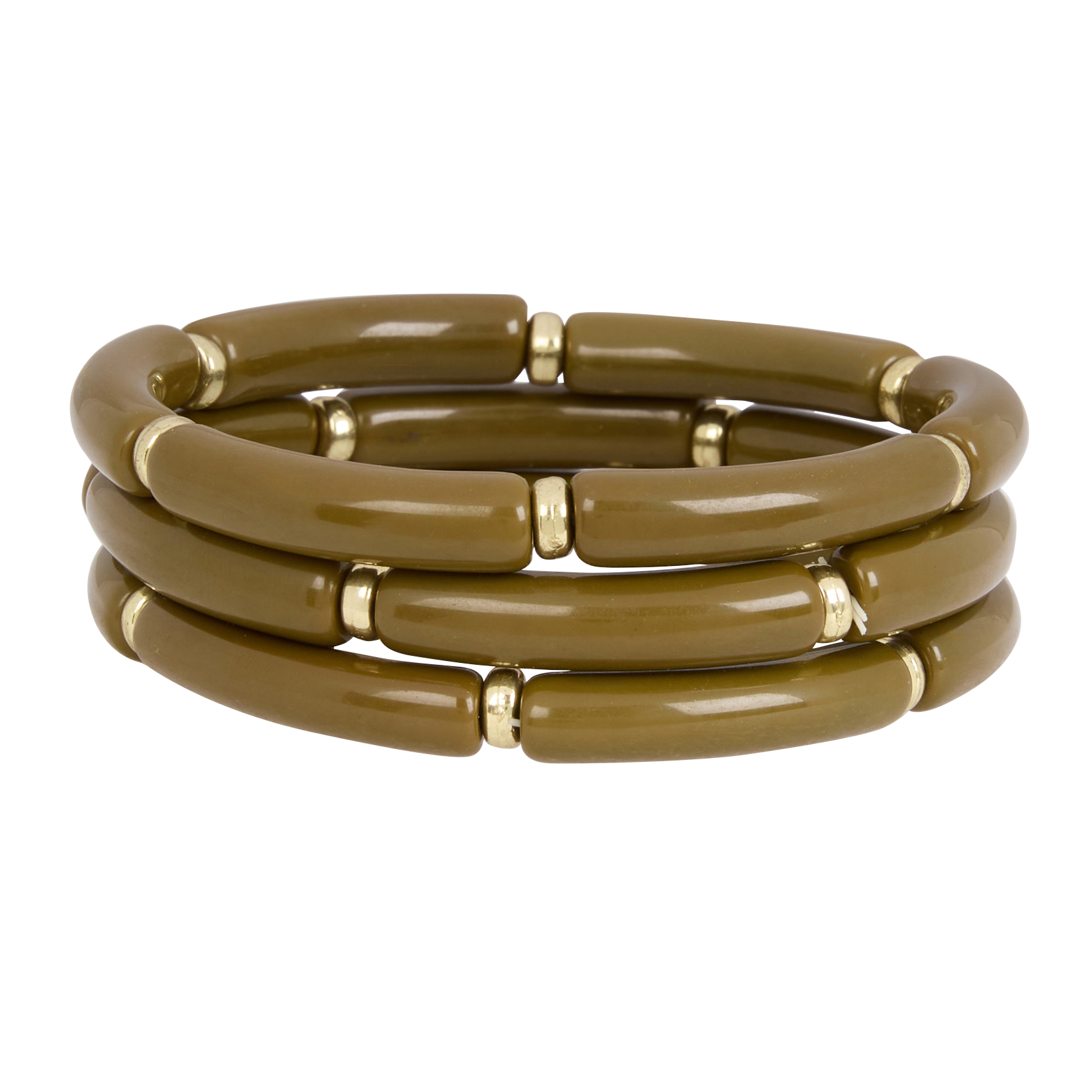 MINI PALMA - Set de 3 bracelets élastiqués | Vert