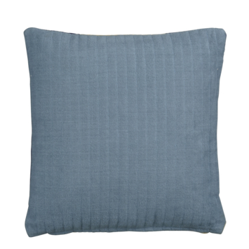 Sierkussen blauw patchwork -  l45xb45xh10cm