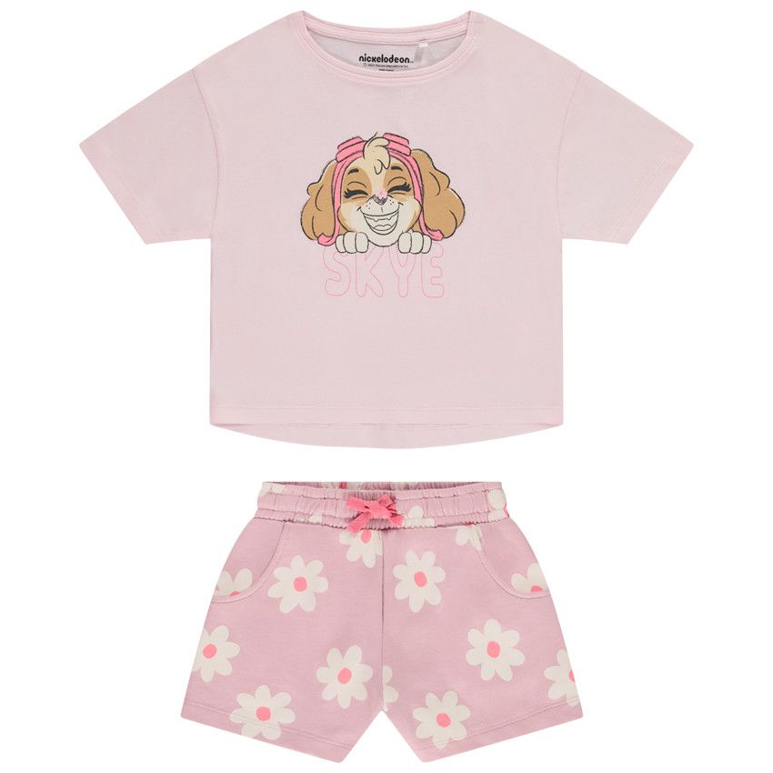 Ensemble 2 pièces print Stella Pat'Patrouille pour fille - Rose