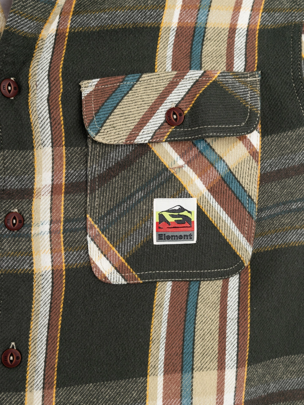 Element Hueco Classic Shirt slate green plaid