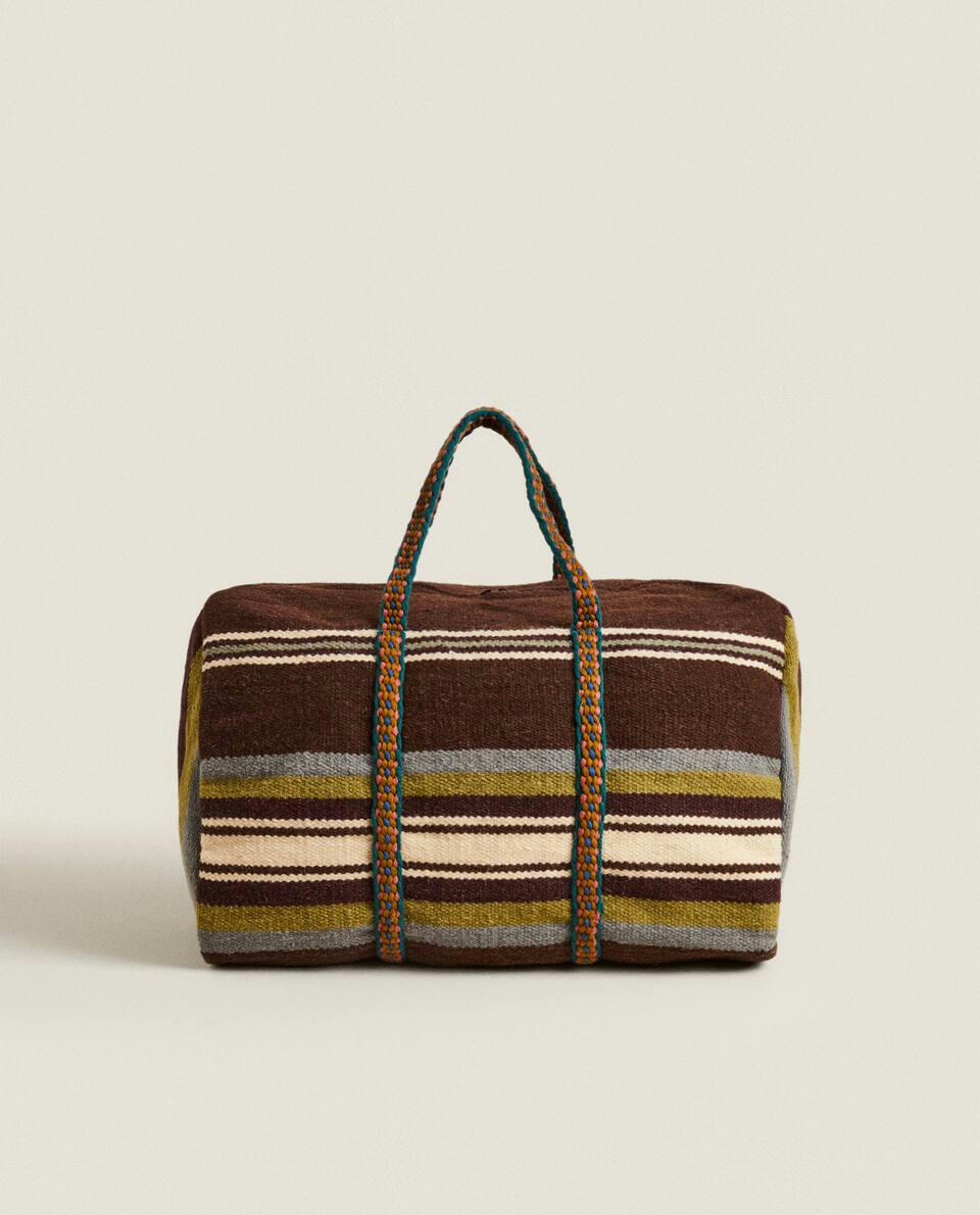 BOLSA DE VIAGEM DE LÃ MULTICOLORIDA