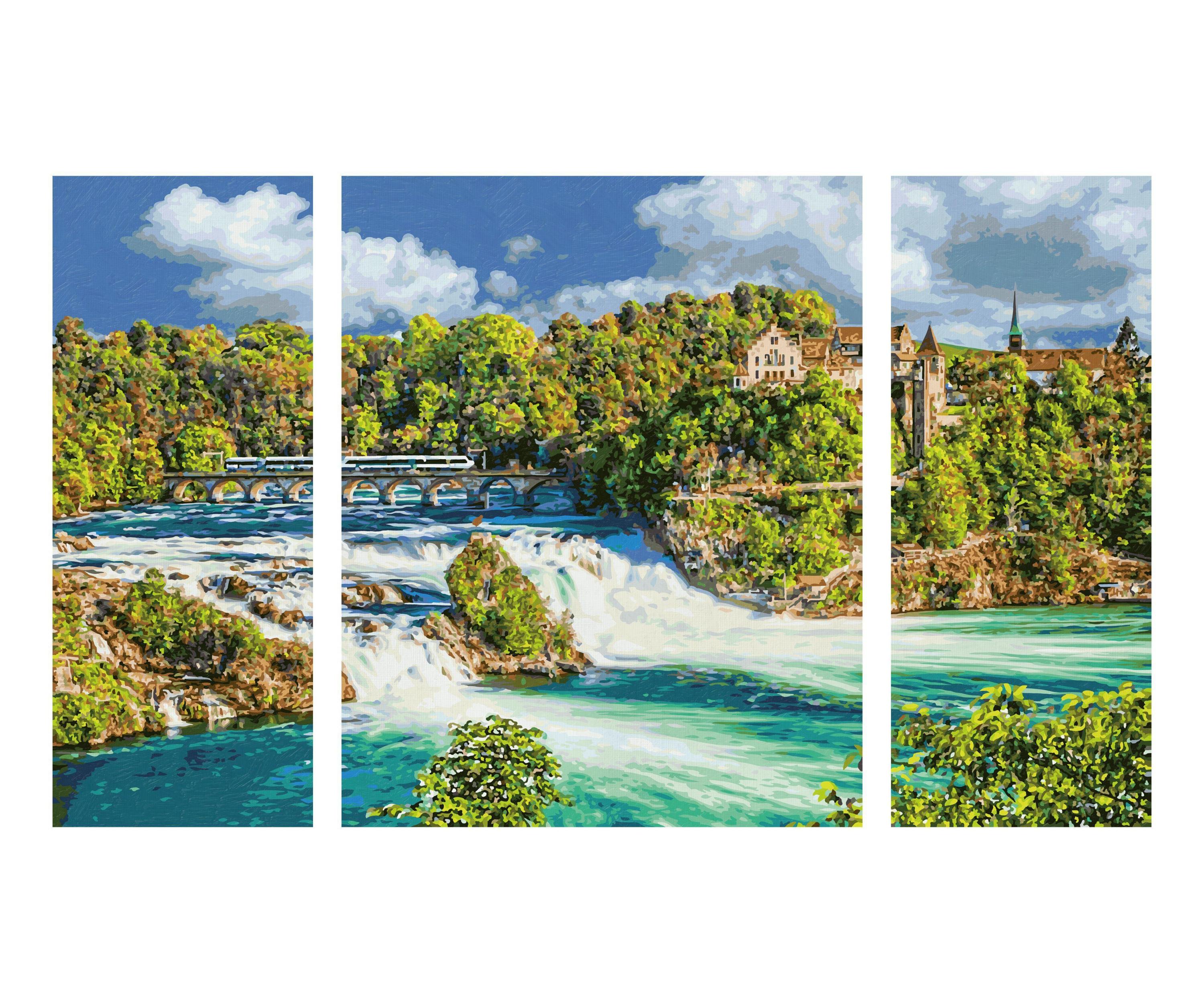 Malen nach Zahlen - Naturschauspiel Rheinfall