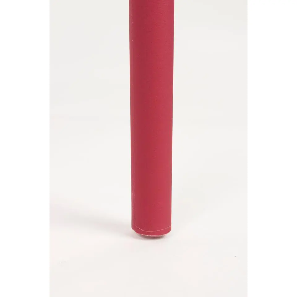 Housecraft Serra Tuinstoel/ Eetkamerstoelen Kunststof Rood - Set van 4