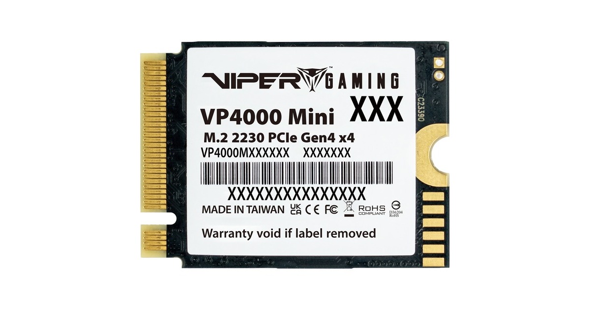 PatriotVP4000 Mini 1 TB SSD  (M.2 2230 PCIe Gen4 x4)