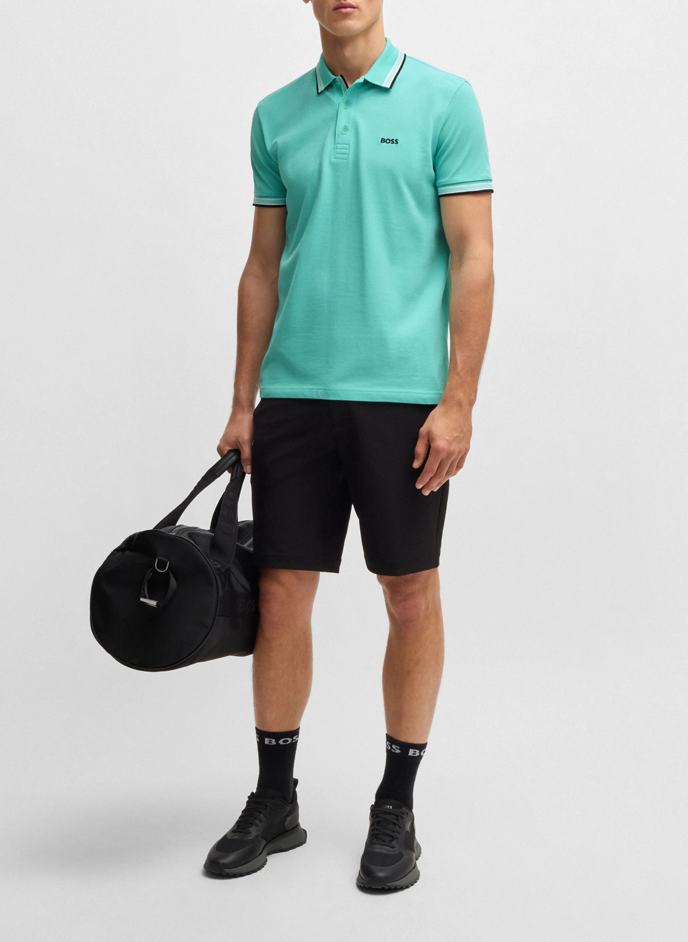 Polo regular fit en coton | Kaki