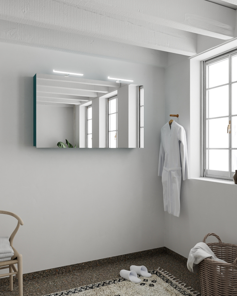 Mondiaz Cubb spiegelkast 120x70x16cm smag met 2 deuren