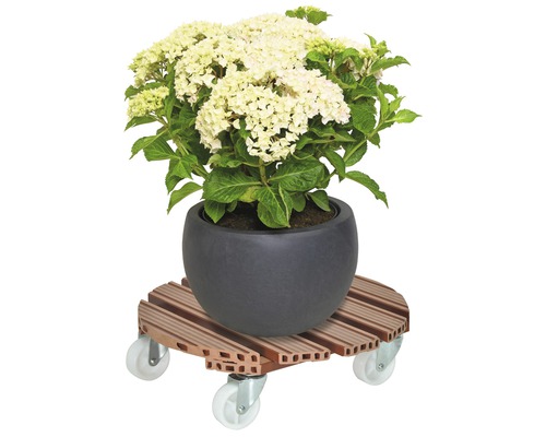 Plantenrol WPC Ø 38,5 cm terracotta TK 200 kg