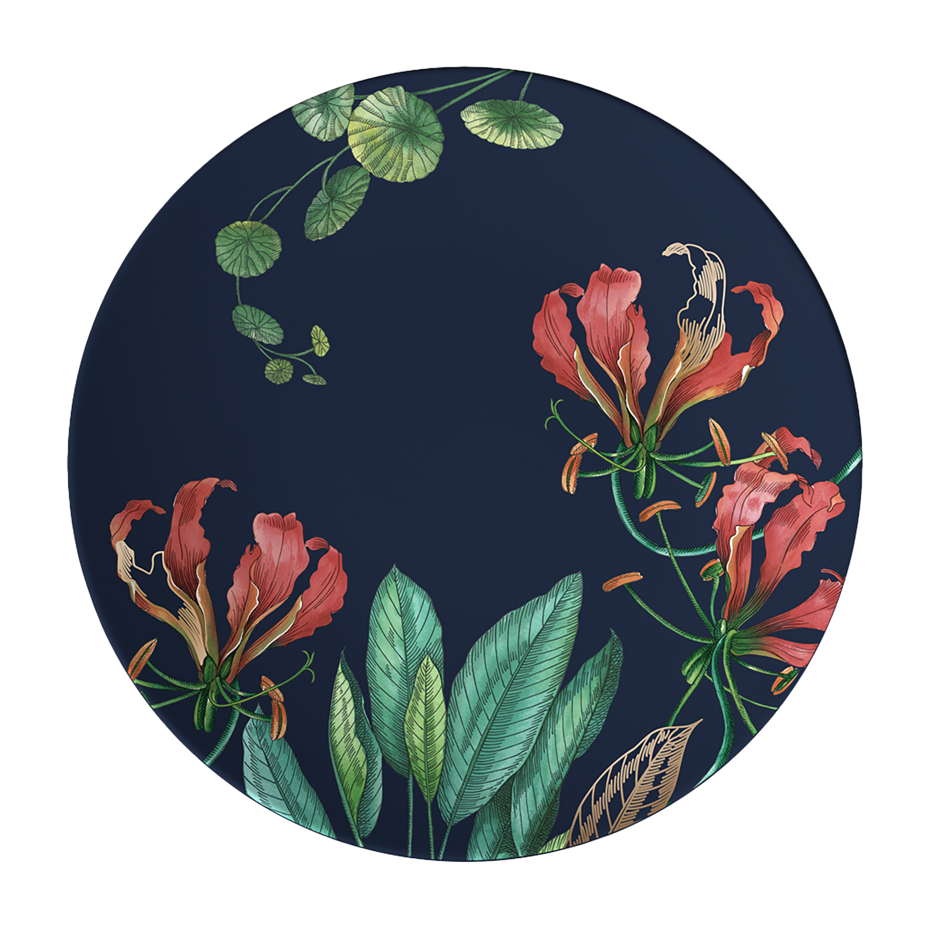 Avarua Bread plate Multi-colored, 6.3'', Premium Bone Porcelain