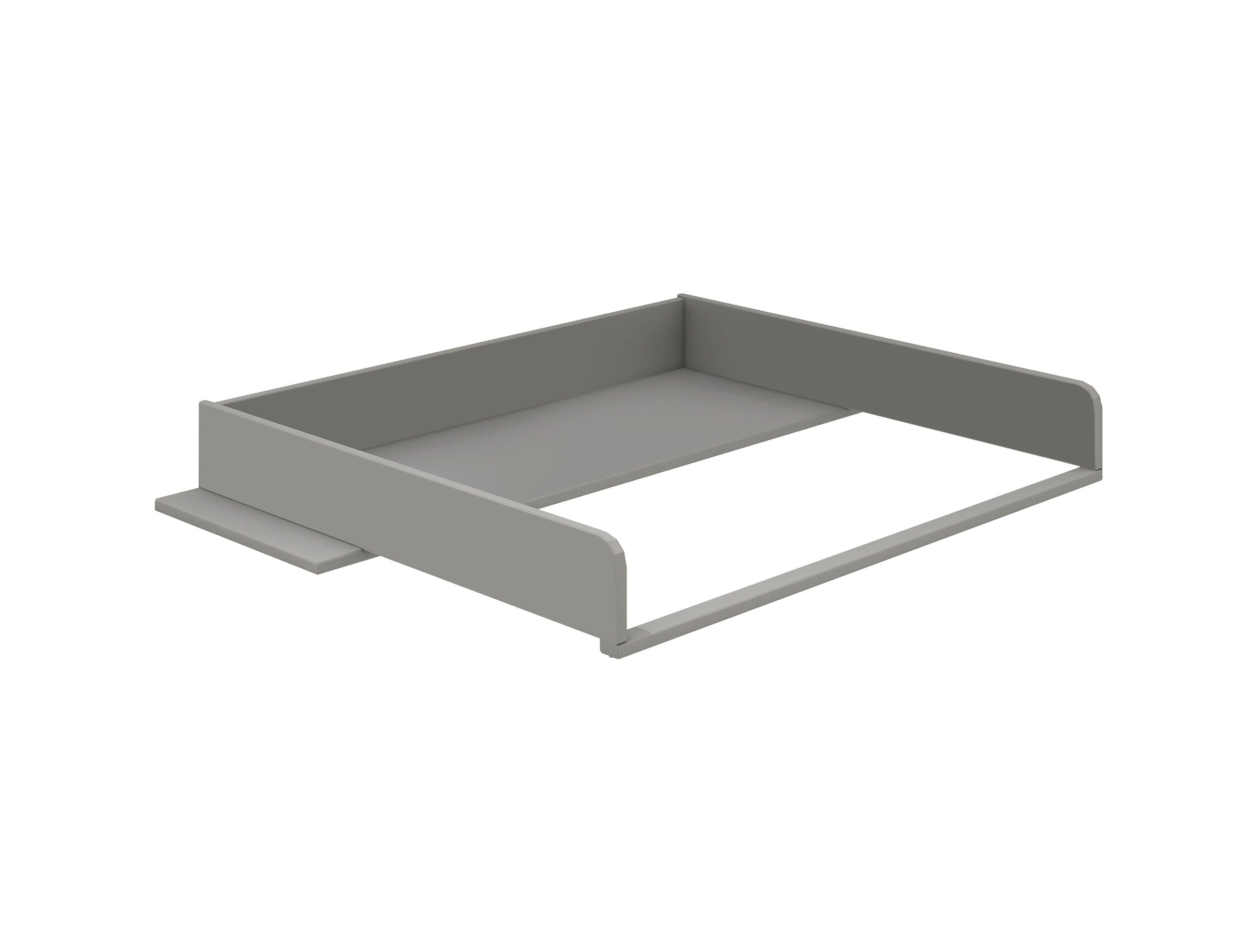 LUNA Wickelaufsatz grau - Grau / B: 88.0 cm x T: 76.5 cm x H: 10.9 cm