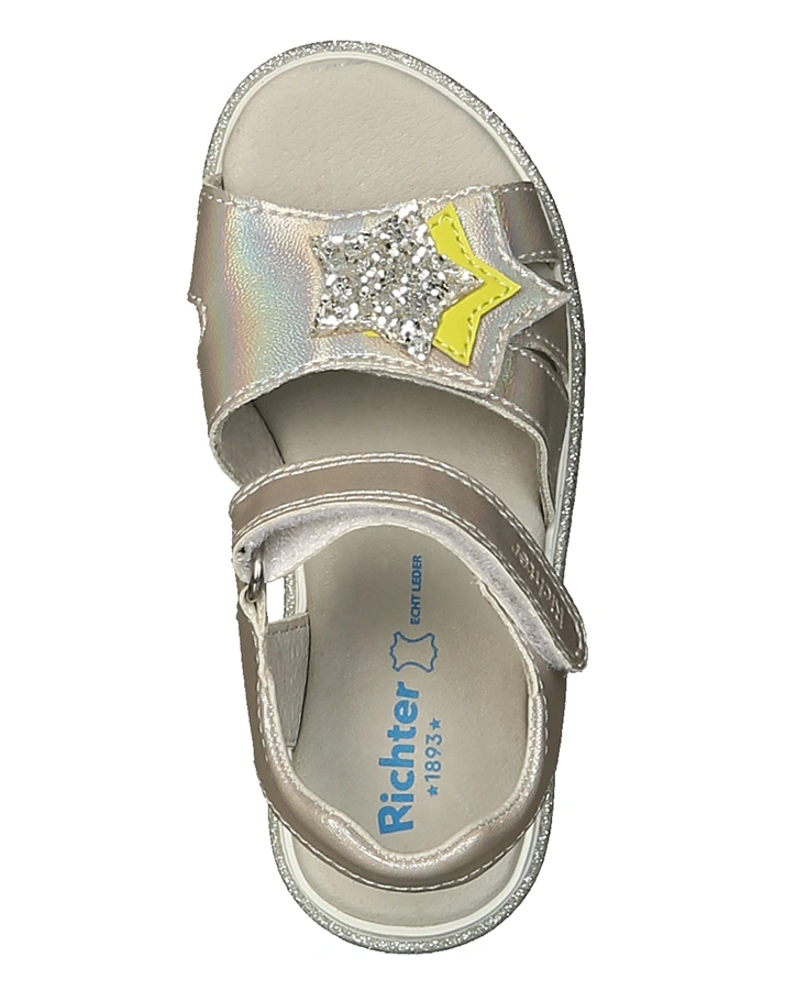 Sandalen LUCINDA GLITTER in silber metallic