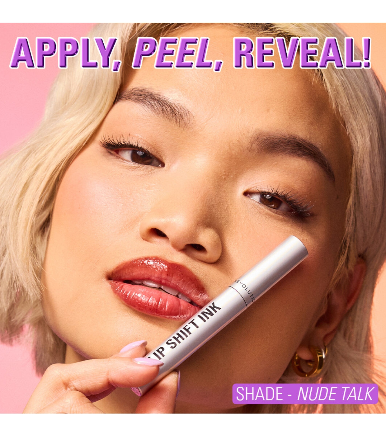 Makeup Revolution - Delineador de lábios Lip Shift Ink Peel Off - Hunny Kiss