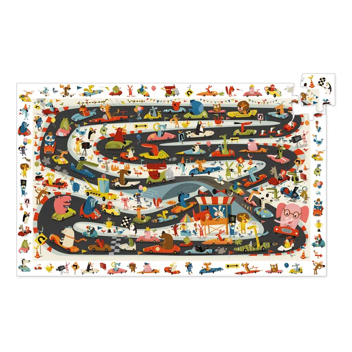 Djeco Puzzle Rallye automobile 54 pièces