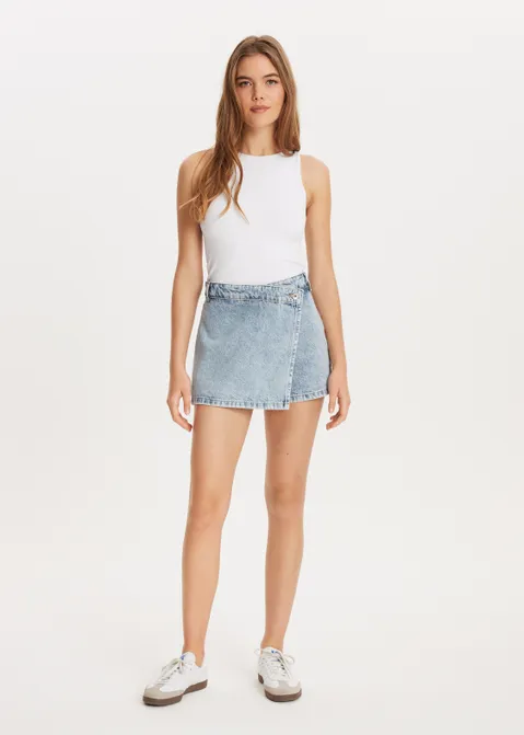 Denim skort blauw (BLW.M)