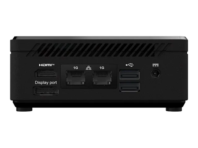 MSI Cubi N ADL 002EU - Mini PC N-series N100 / op til 3.4 GHz - RAM 4 GB - SSD 128 GB - NVMe - UHD Graphics - Gigabit Ethernet - Win 11 Pro - skærm: ingen - sort