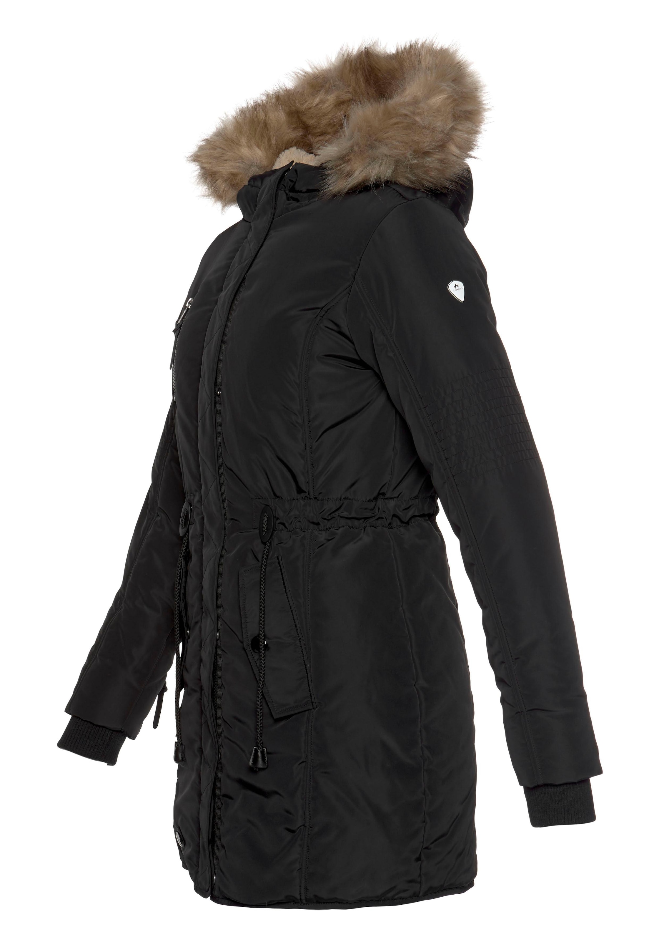 ALPENBLITZ Parka »Wintercharme« mit Kapuze für kalte Temperaturen,  aus Webstoff,  mit Kapuze,  mit Taschen