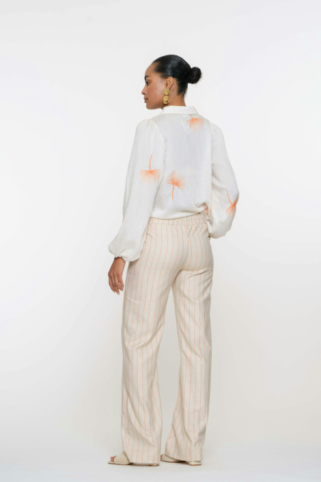 Geisha beige dames blouse
