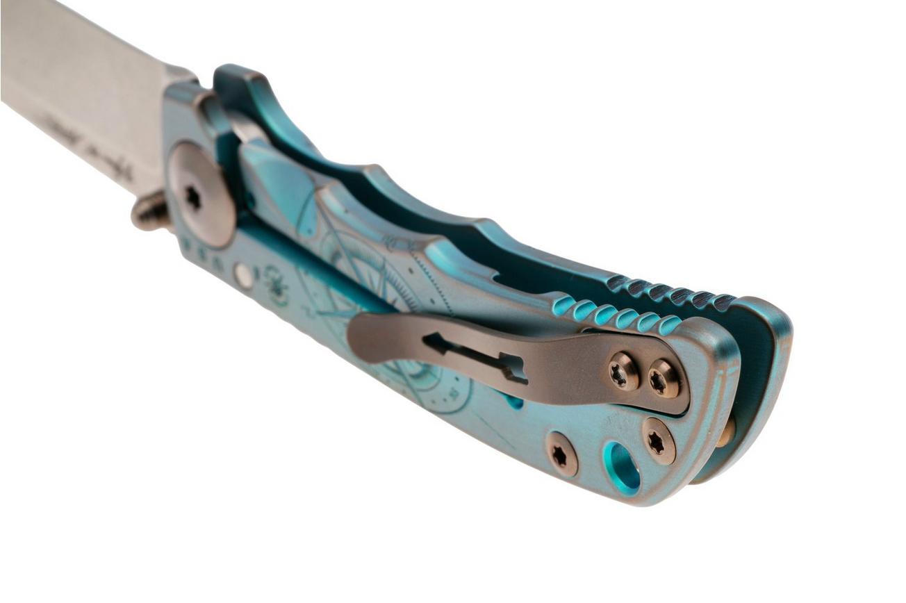 Spartan Harsey Folder 3.25 SF10C-COMPASS, Stonewashed CPM MagnaCut, Compass Green/Bronze Anodized Titanium zakmes