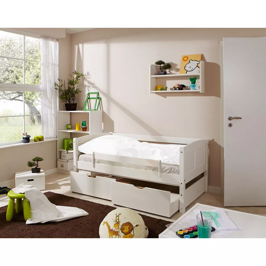 TiCAA Himmelbett Mini 2 Schubladen Stern Rosa