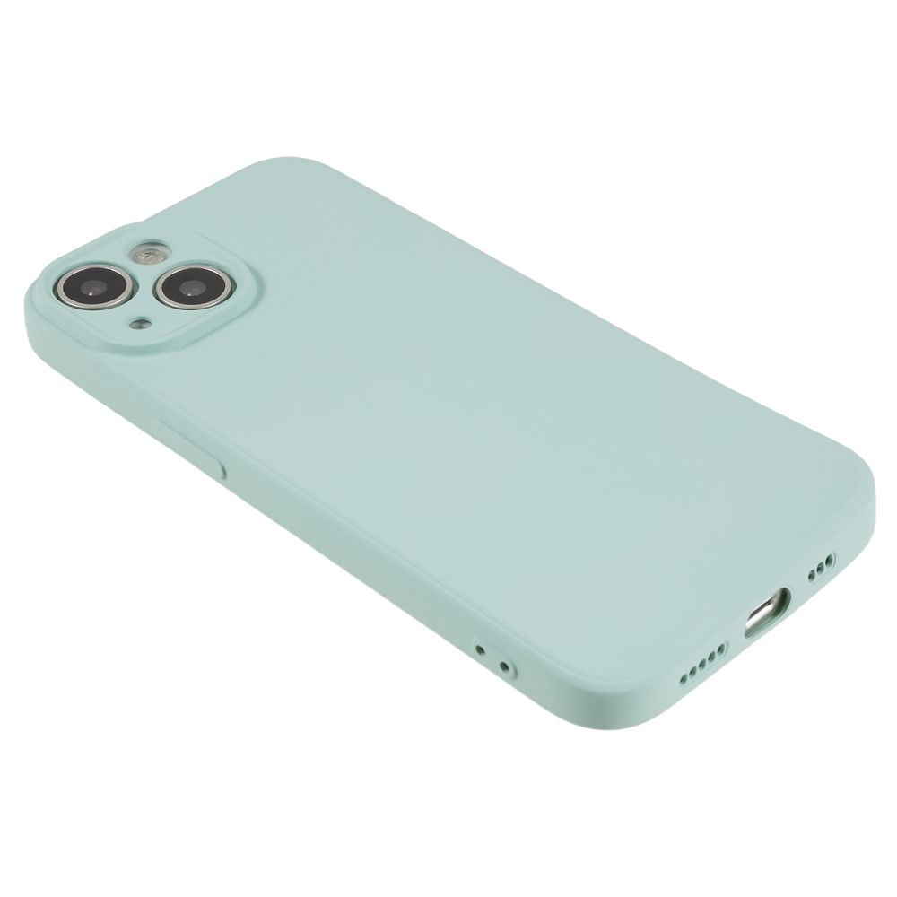 iPhone 14 Gummi Case Hülle mit Kameraschutz - Türkis (Matt)